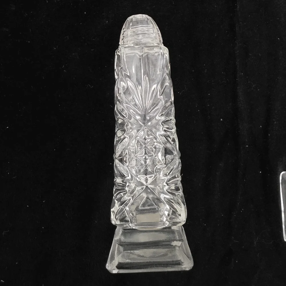 VTG Czech Republic Crystal Clear Salt And Pepper Shakers Set 5